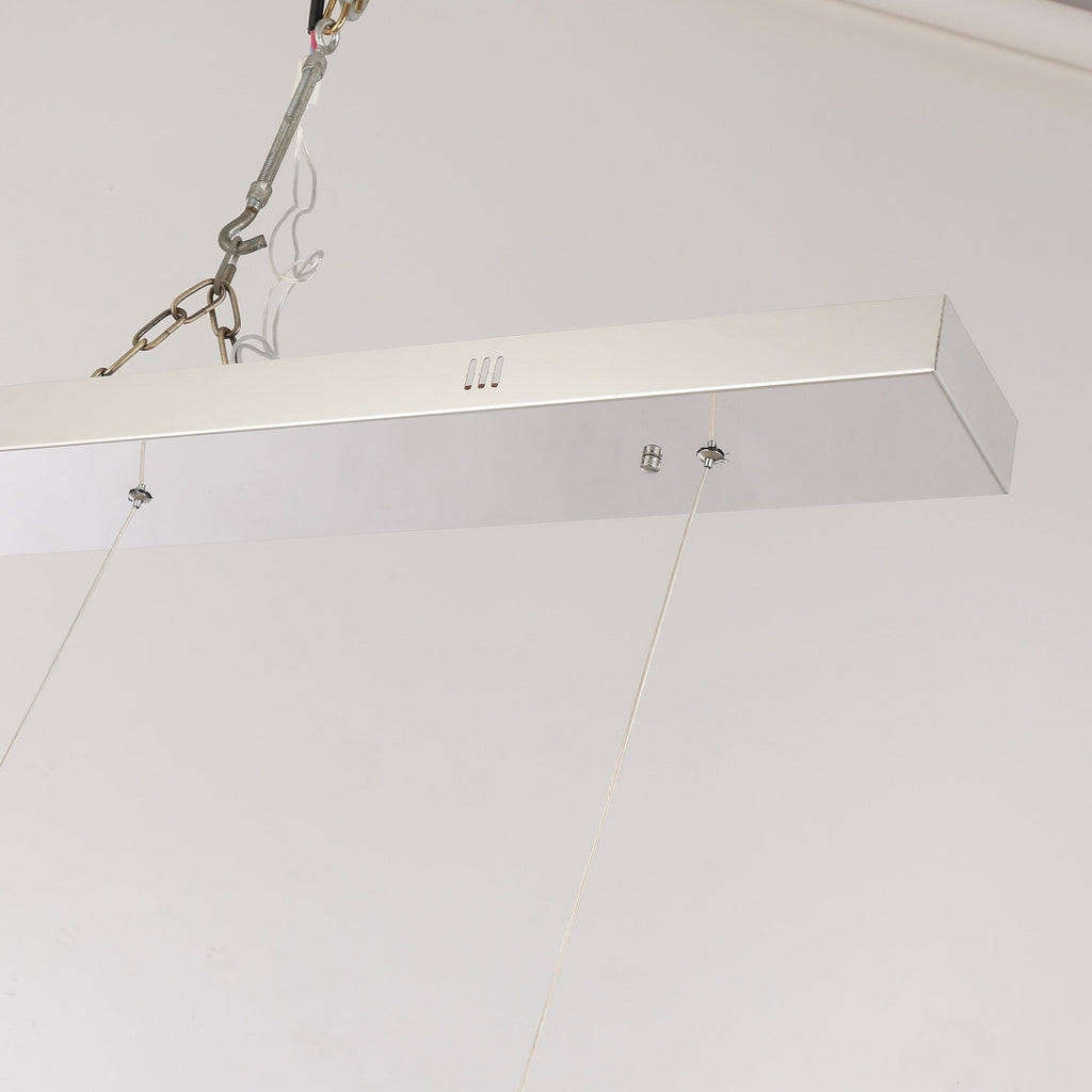 Plafonnier LED de luxe en acier inoxydable, style nordique, pour salle à manger