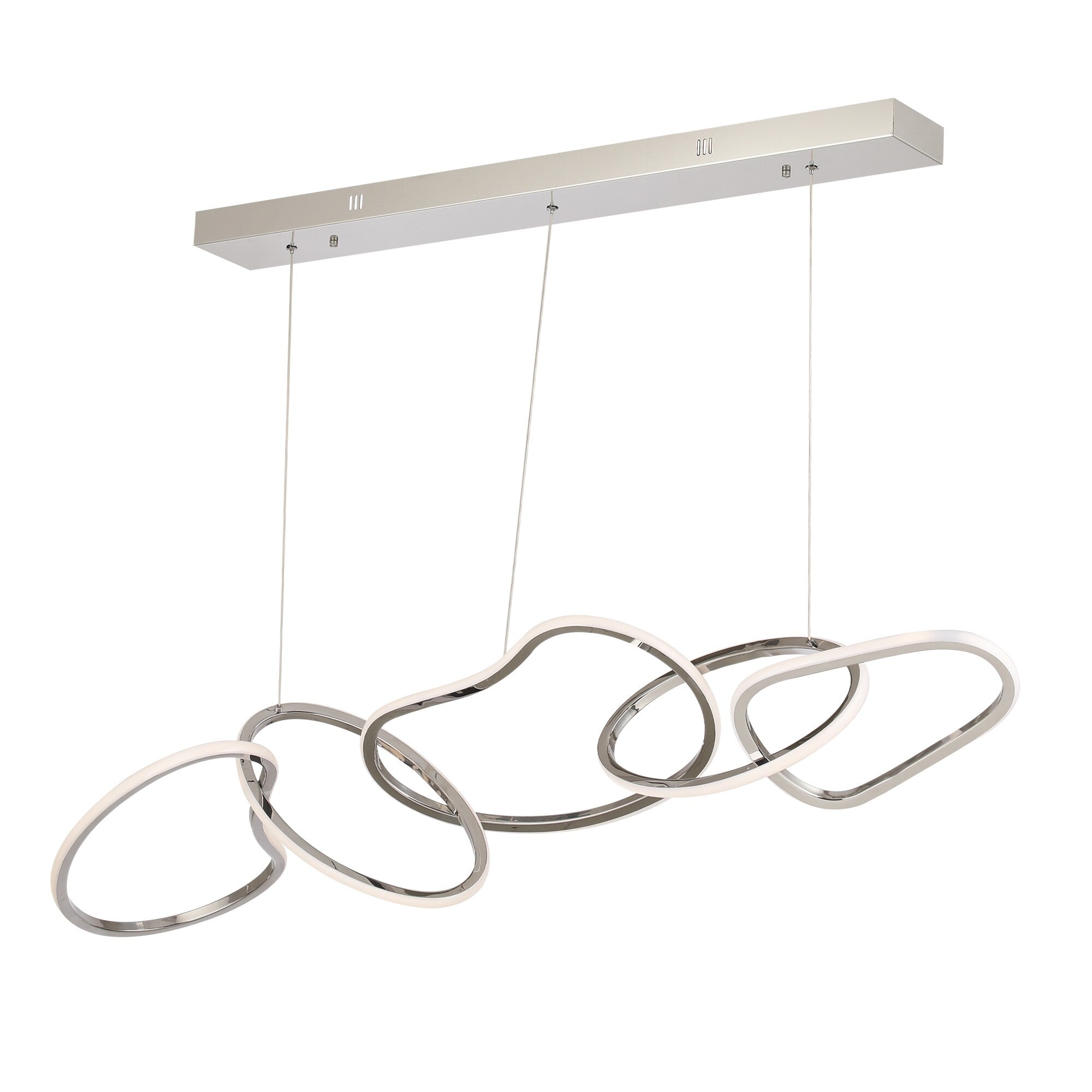 Plafonnier LED de luxe en acier inoxydable, style nordique, pour salle à manger