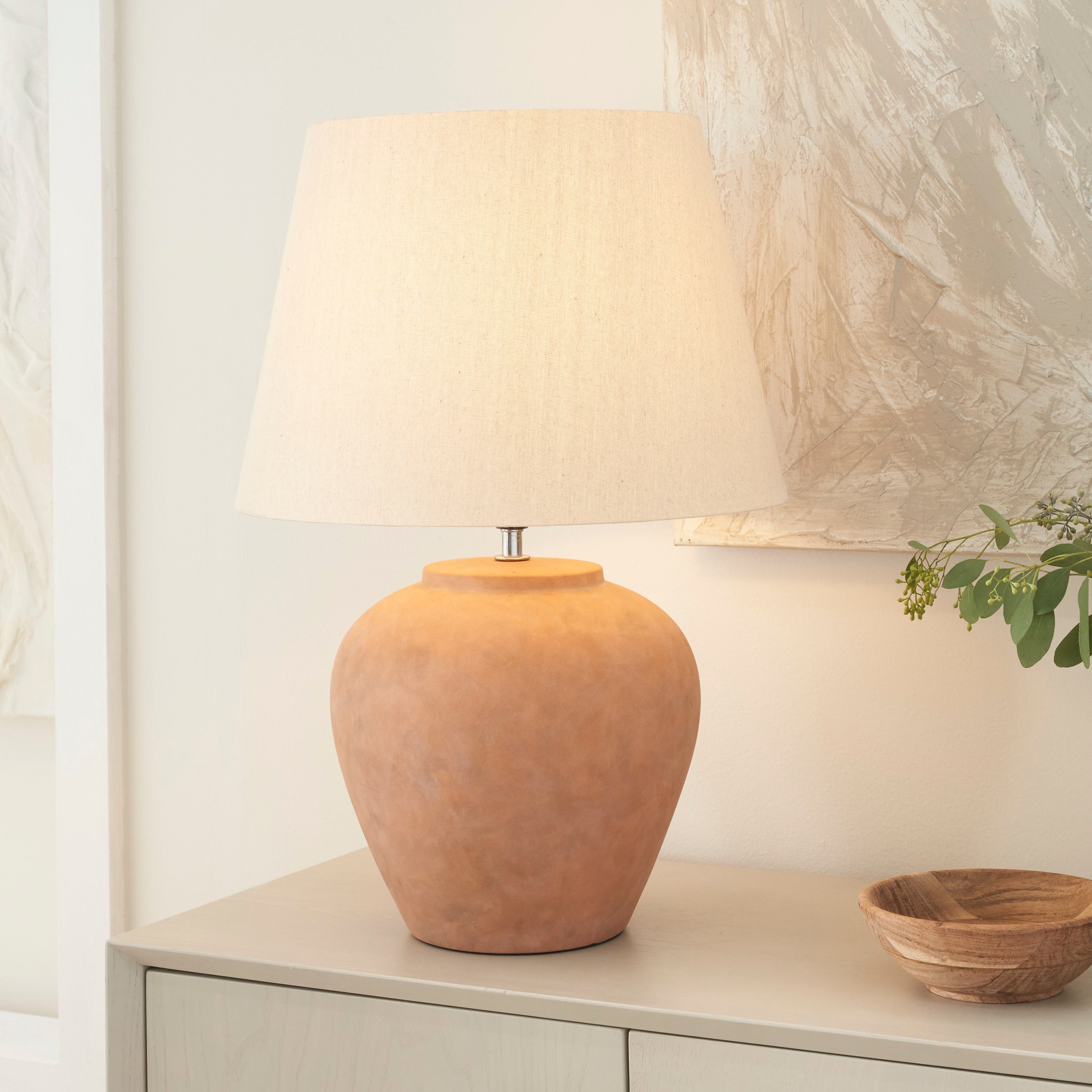 Lampe de table rustique en céramique Nourison 20