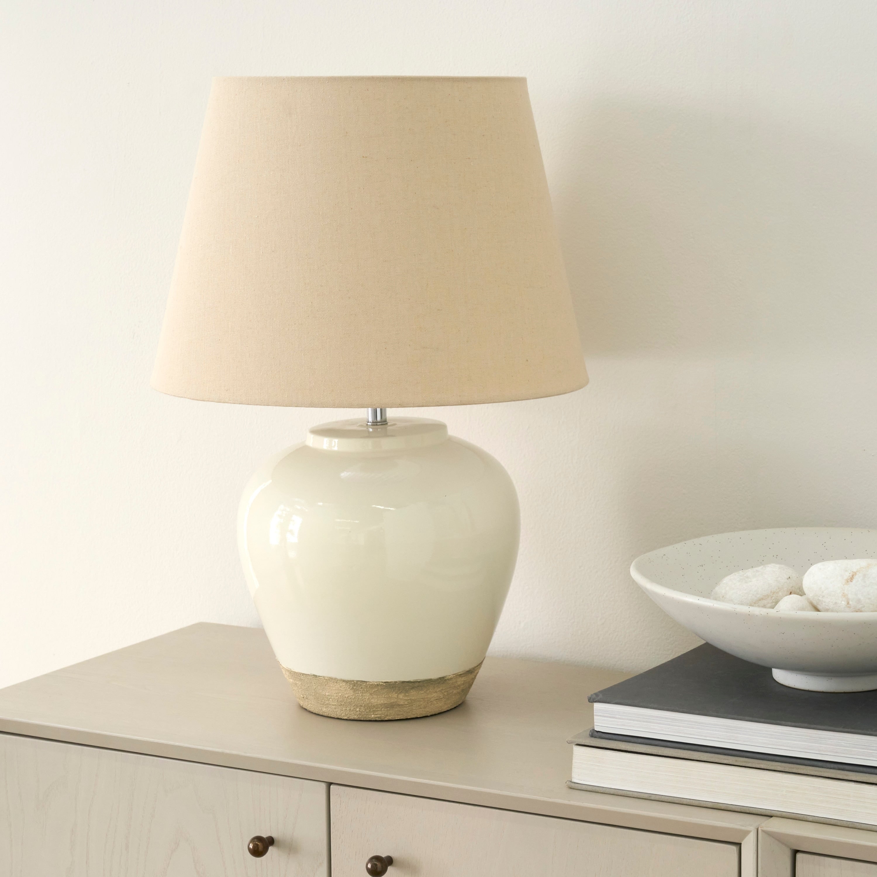 Lampe de table rustique en céramique Nourison 20