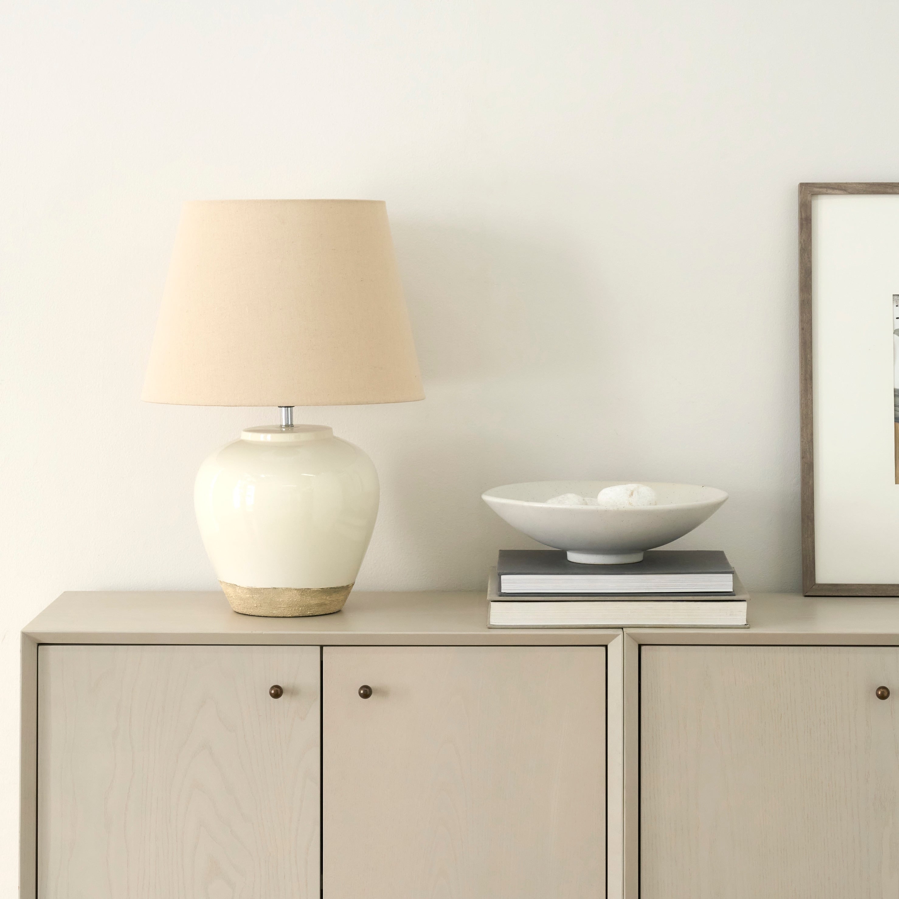 Lampe de table rustique en céramique Nourison 20