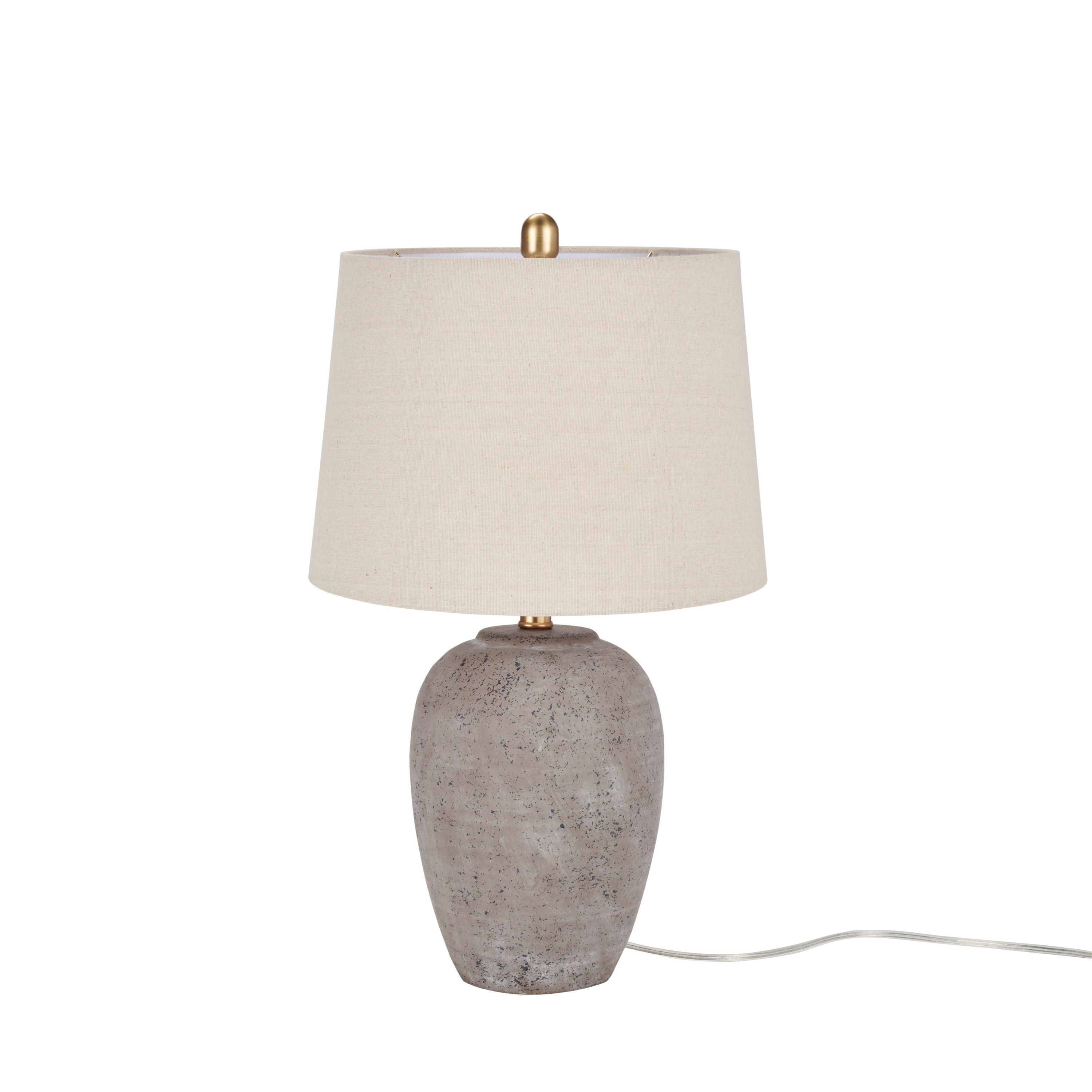 Lampe de table en pot en céramique non émaillée Nourison 23