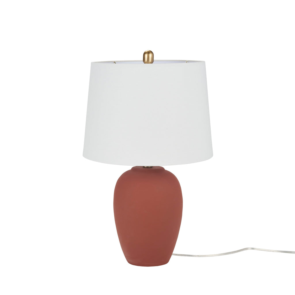 Lampe de table en pot en céramique non émaillée Nourison 23