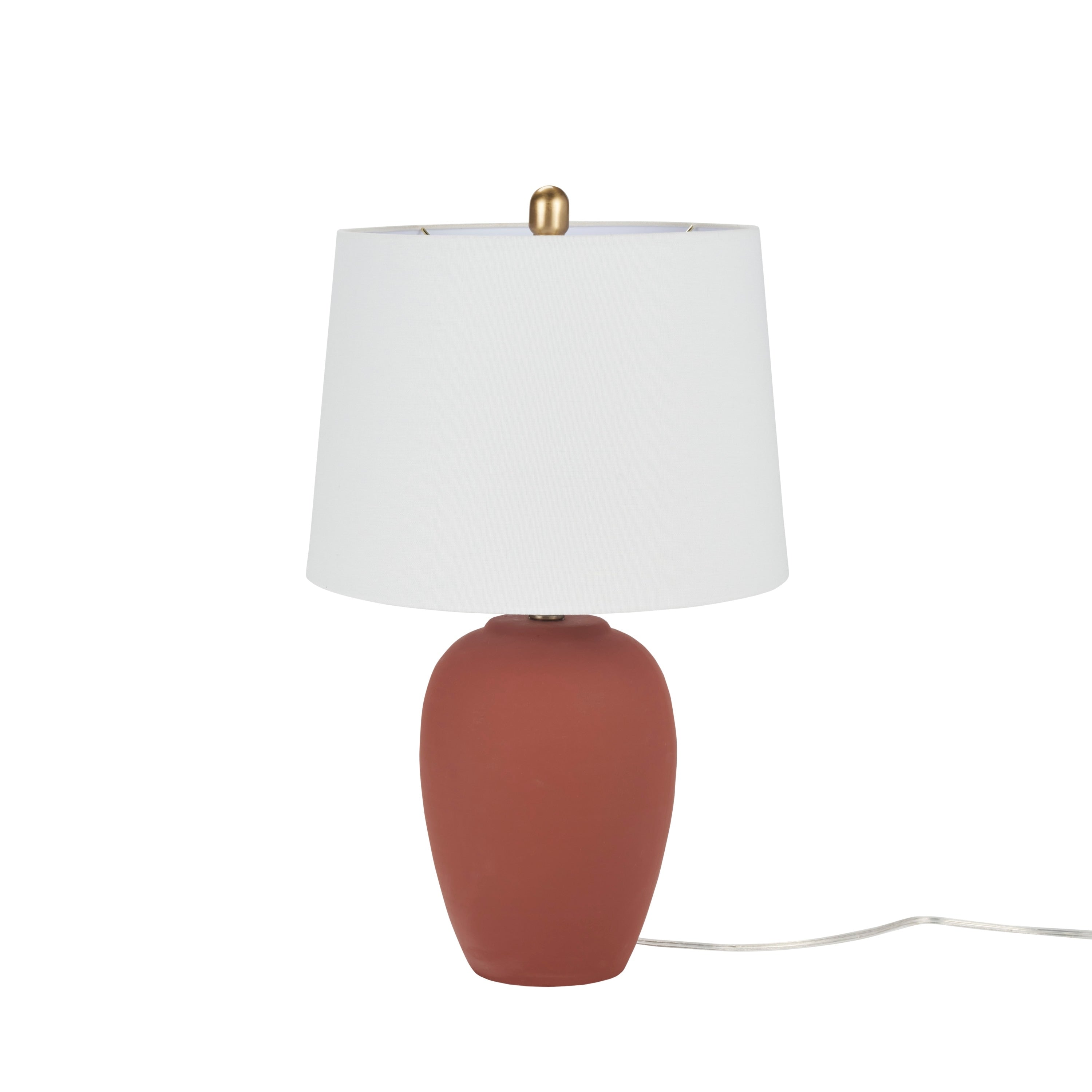 Lampe de table en pot en céramique non émaillée Nourison 23