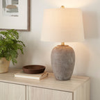 Lampe de table en pot en céramique non émaillée Nourison 23
