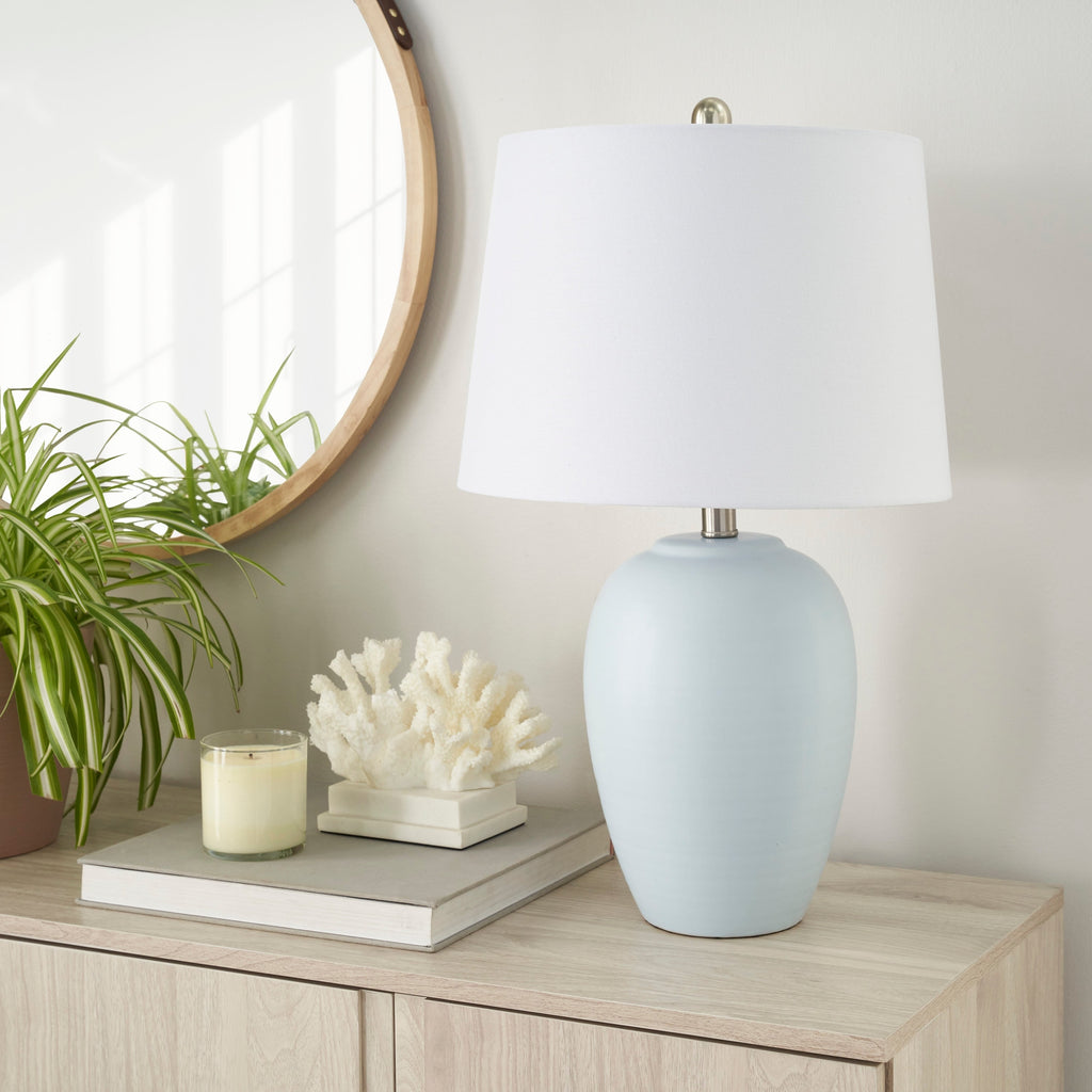 Lampe de table en pot en céramique non émaillée Nourison 23