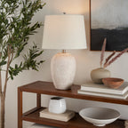 Lampe de table en pot en céramique non émaillée Nourison 23
