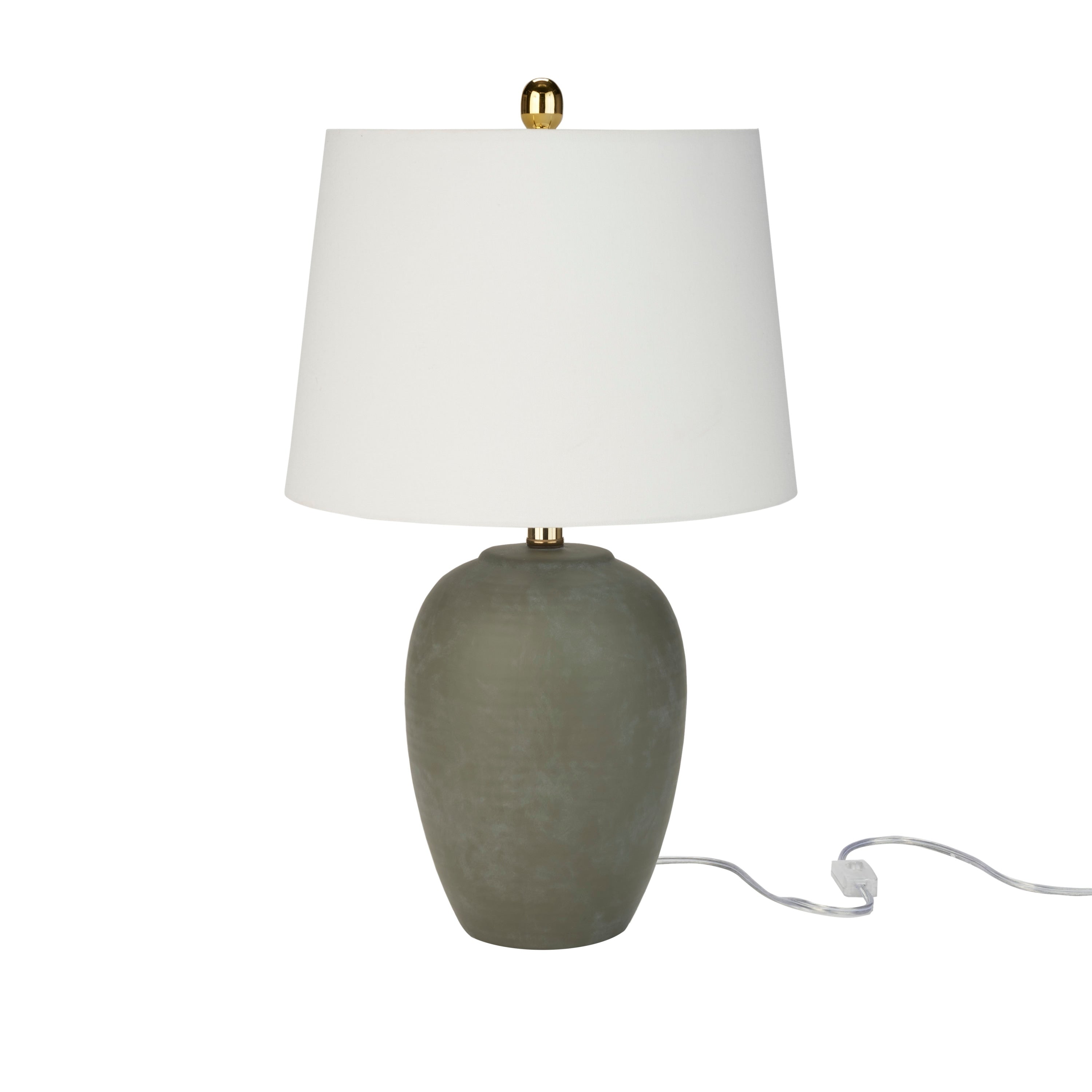 Lampe de table en pot en céramique non émaillée Nourison 23