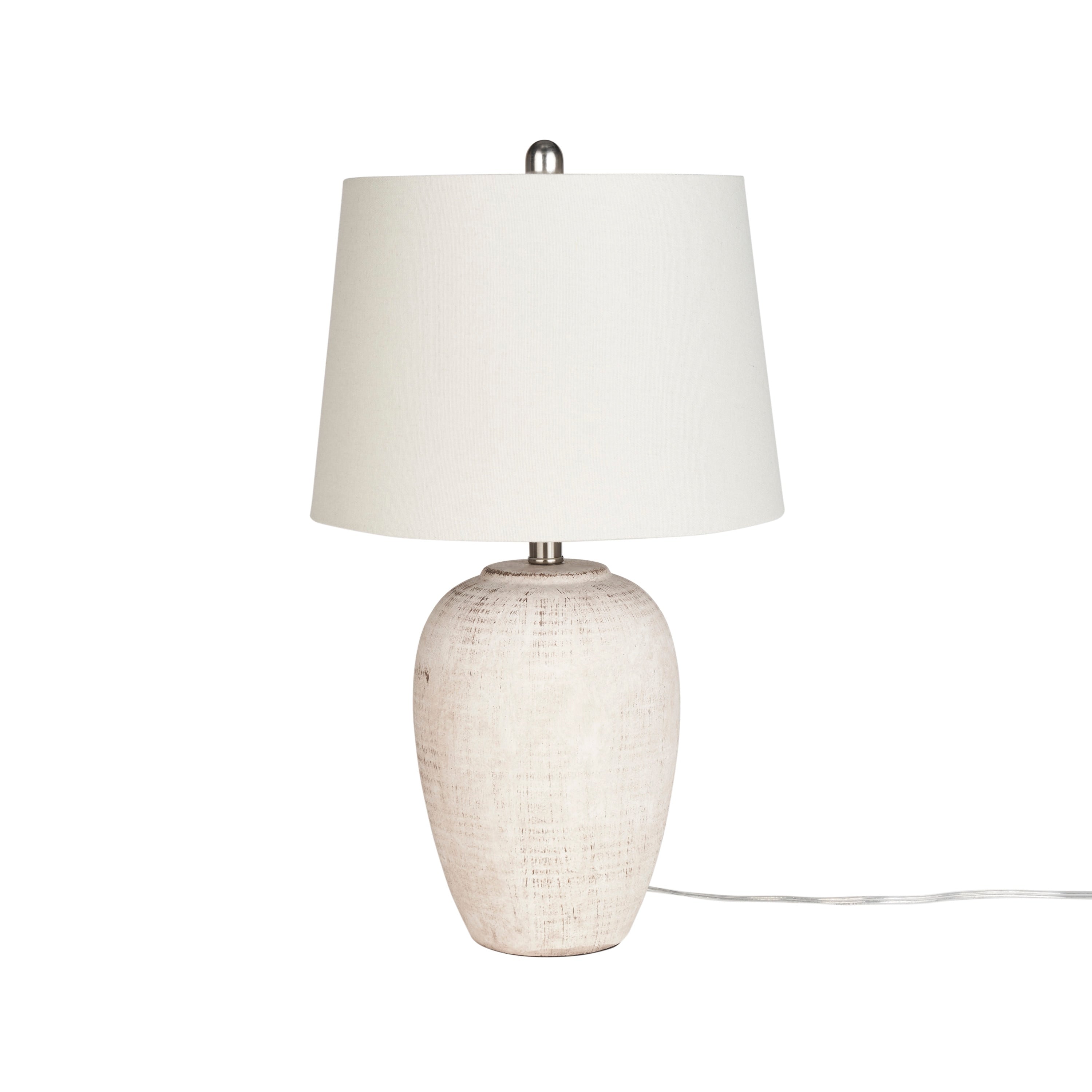 Lampe de table en pot en céramique non émaillée Nourison 23