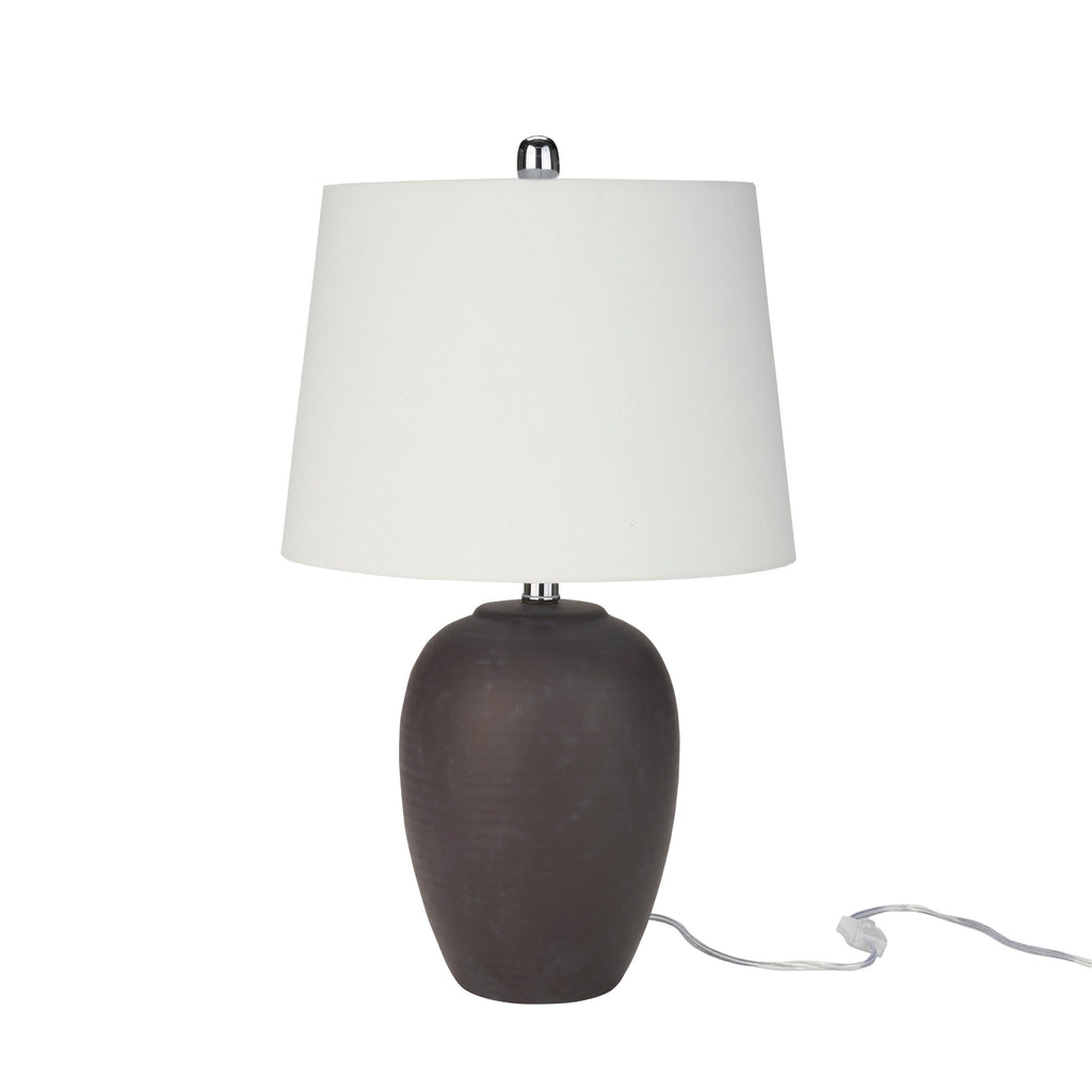 Lampe de table en pot en céramique non émaillée Nourison 23