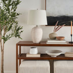 Lampe de table en pot en céramique non émaillée Nourison 23