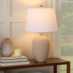 Lampe de table en pot en céramique non émaillée Nourison 23