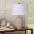 Lampe de table en pot en céramique non émaillée Nourison 23