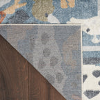 Tapis Nourison Astra lavable en machine à imprimé animal