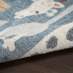 Tapis Nourison Astra lavable en machine à imprimé animal