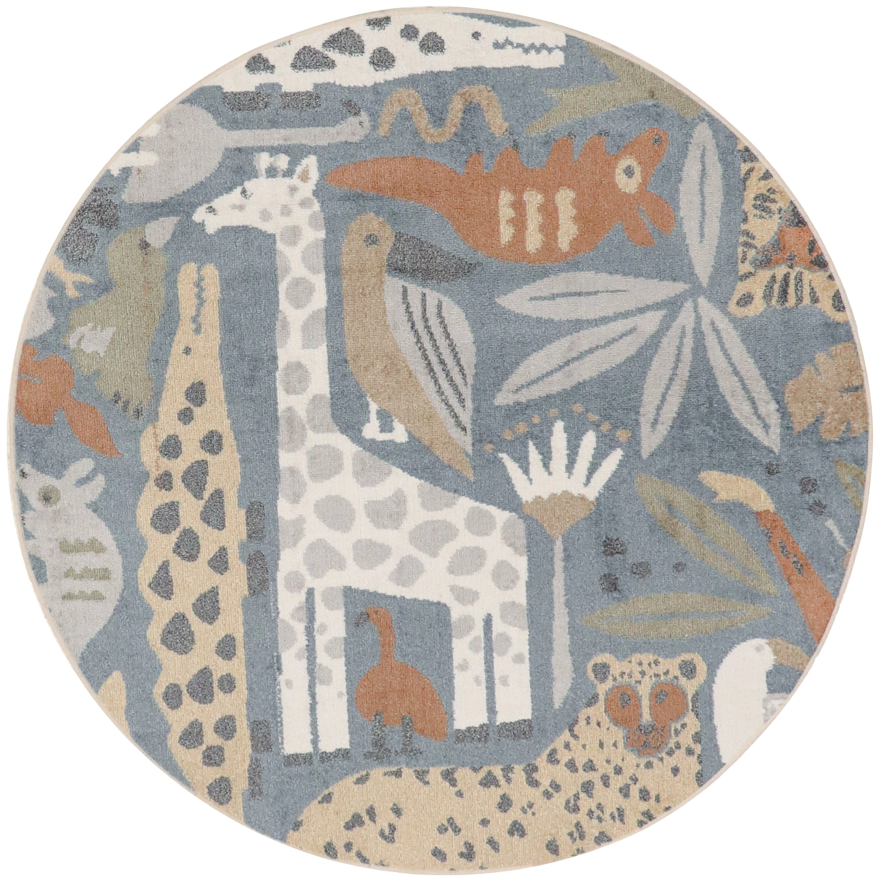 Tapis Nourison Astra lavable en machine à imprimé animal