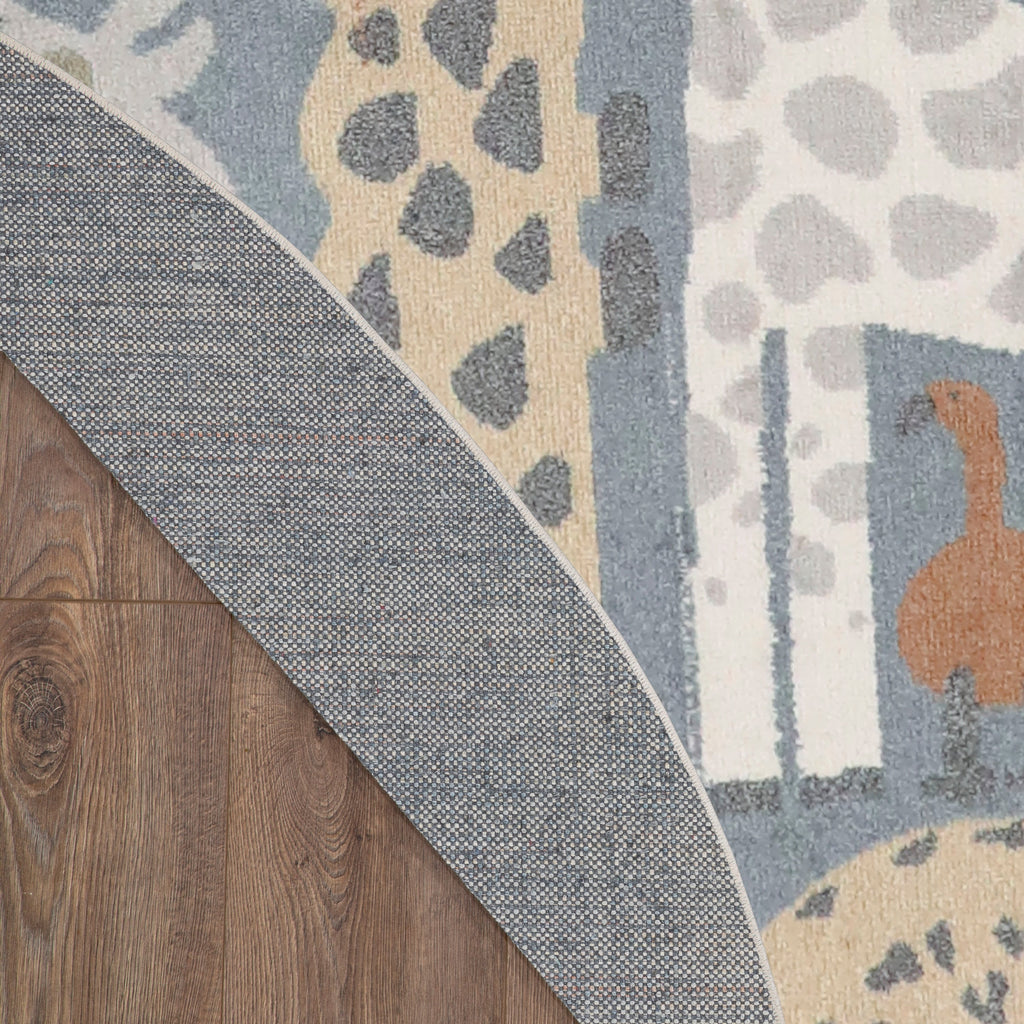 Tapis Nourison Astra lavable en machine à imprimé animal