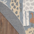 Tapis Nourison Astra lavable en machine à imprimé animal
