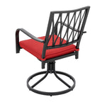 Ensemble de salle à manger d'extérieur Nuu Garden 5 pièces avec chaises pivotantes et coussins