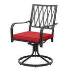 Ensemble de salle à manger d'extérieur Nuu Garden 5 pièces avec chaises pivotantes et coussins