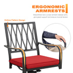 Ensemble de salle à manger d'extérieur Nuu Garden 5 pièces avec chaises pivotantes et coussins