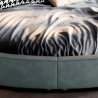 Matcha Mousse Velvet Round Bed