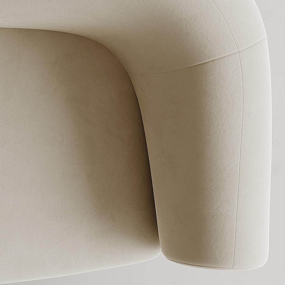 Arcana Curved Premium Velvet Sofa