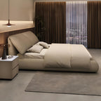 Latte Bliss Leather Bed