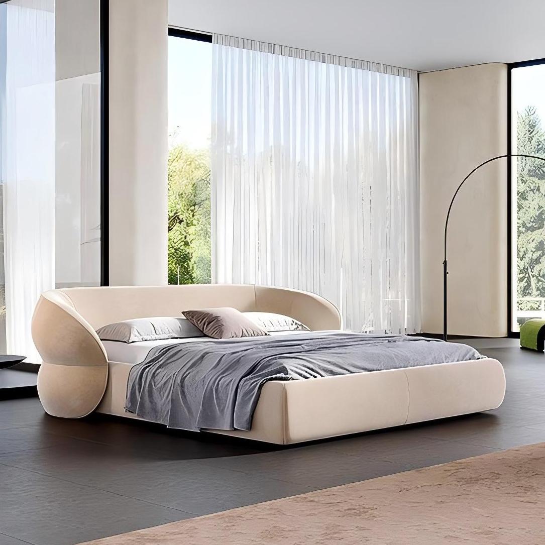 Oat Souffle Velvet Bed
