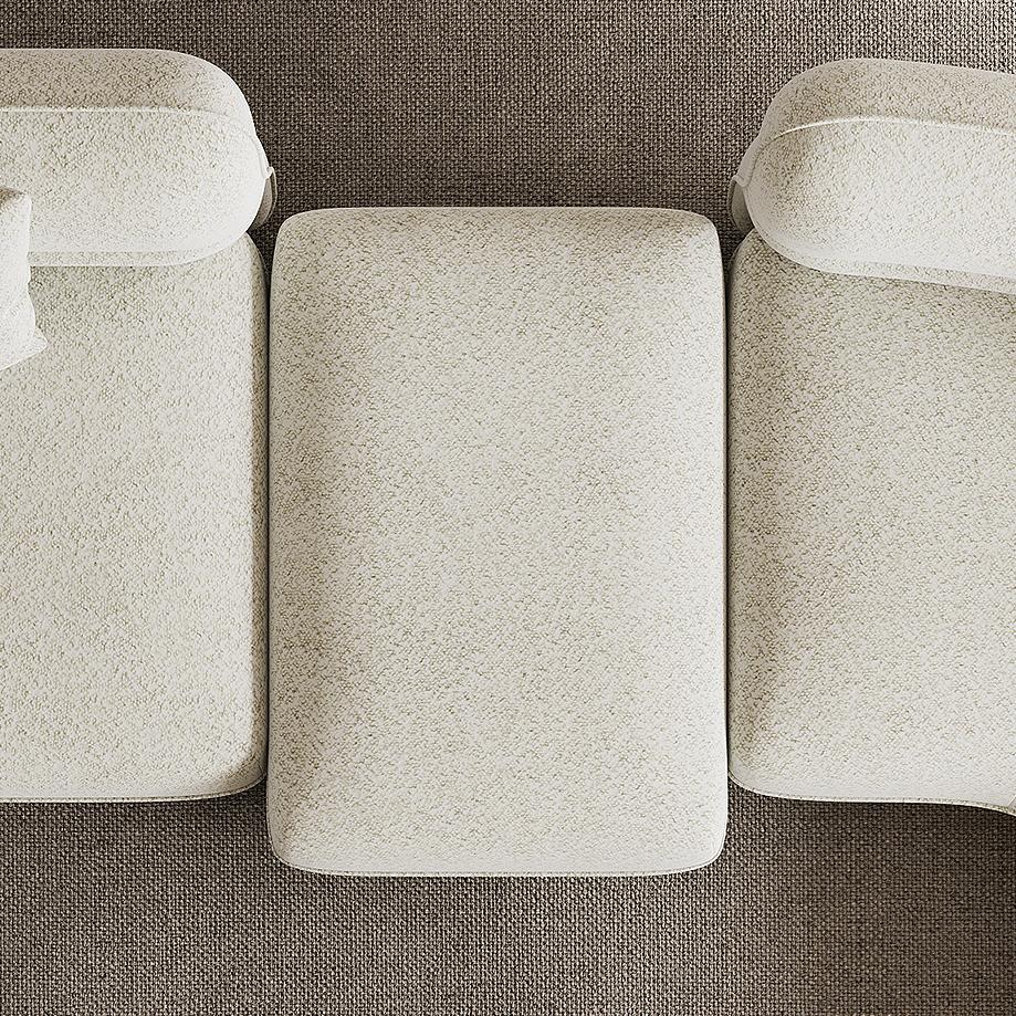 Canapé d'angle sectionnel minimaliste Prism