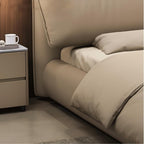 Latte Bliss Leather Bed