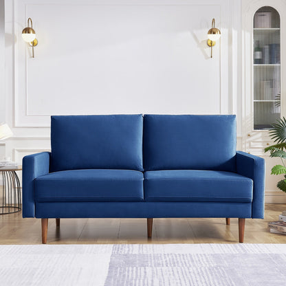 Canapé rembourré de 69 pouces de large avec accoudoirs carrés, mobilier de maison et de bureau OS