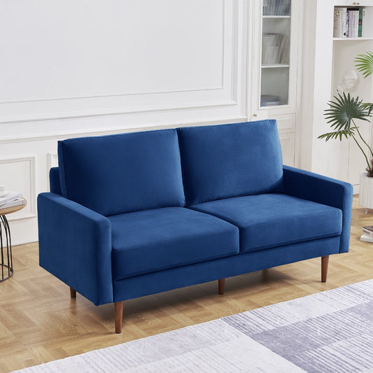 Canapé rembourré de 69 pouces de large avec accoudoirs carrés, mobilier de maison et de bureau OS