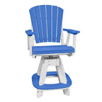 Ensemble de salle à manger carré OS Home and Office, cinq pièces, bleu sur base blanche