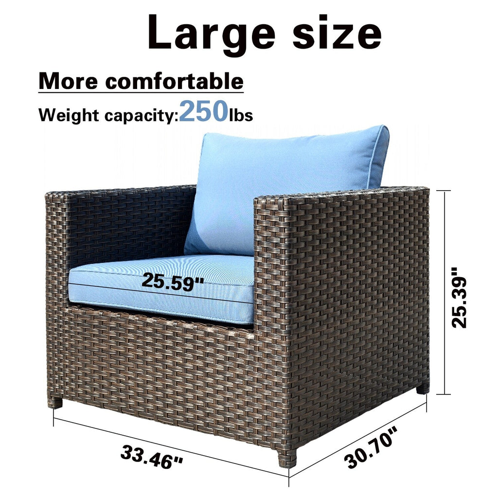 Ensemble de 12 meubles de patio OVIOS en tissu Sunbrella et oléfine