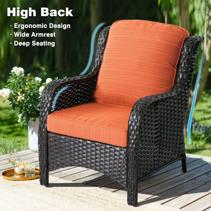 Ensemble de 2 chaises de patio en osier OVIOS