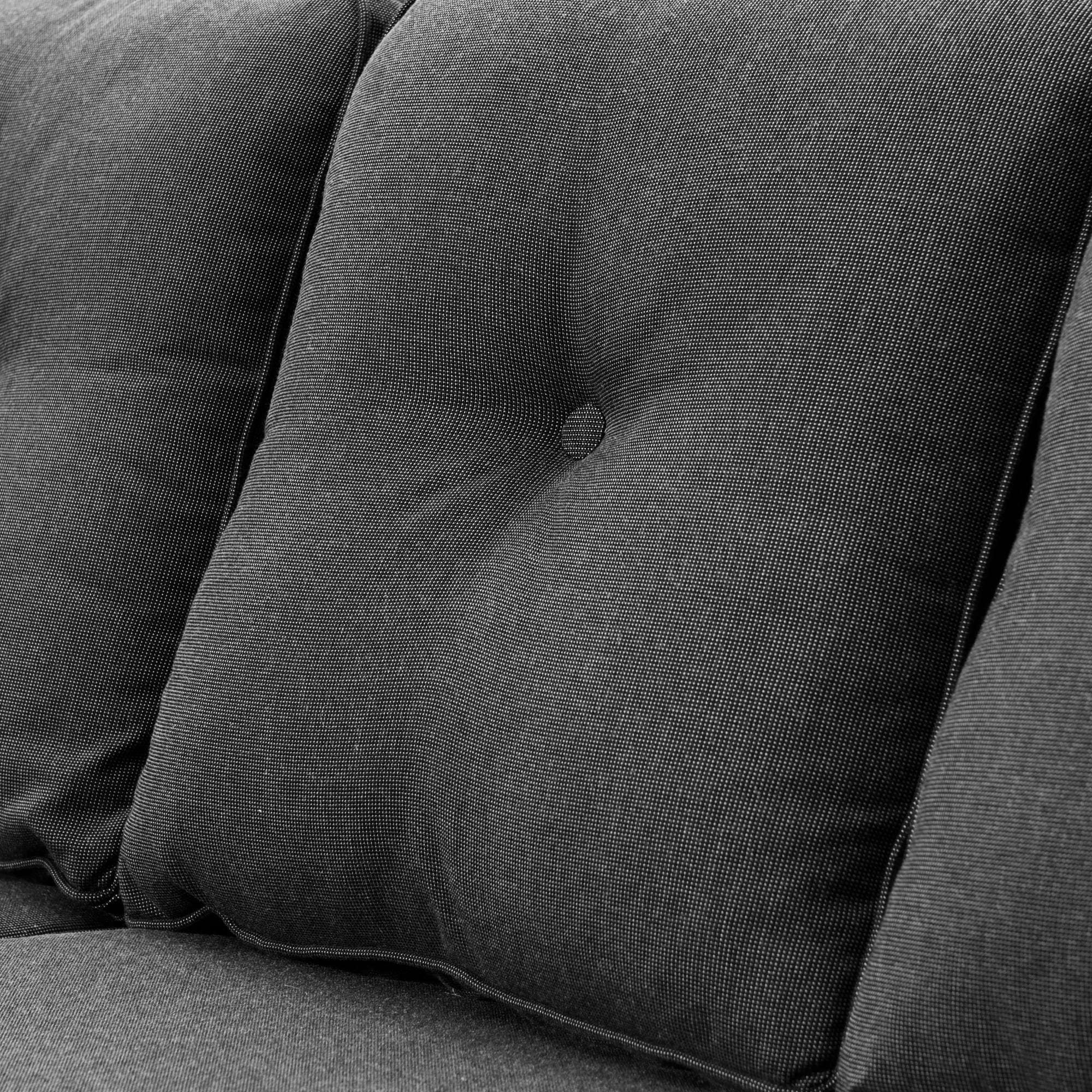 Ensemble de conversation en osier 5 pièces OVIOS avec table à feu