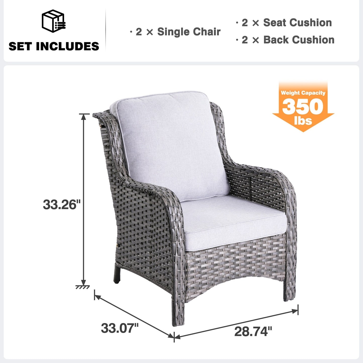 Ensemble de meubles de patio OVIOS 7 pièces