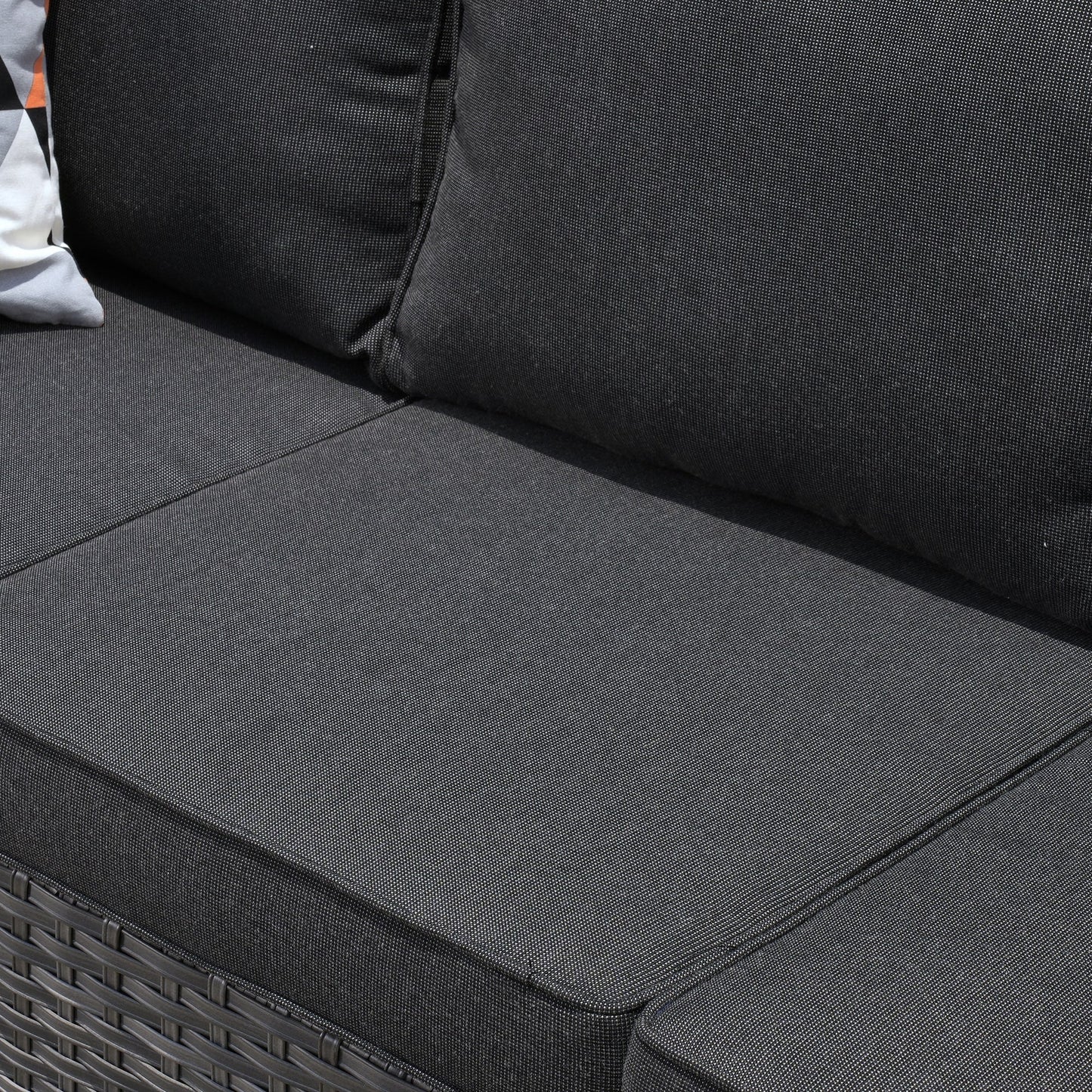Ensemble de conversation extérieur en osier OVIOS 7 pièces pour patio