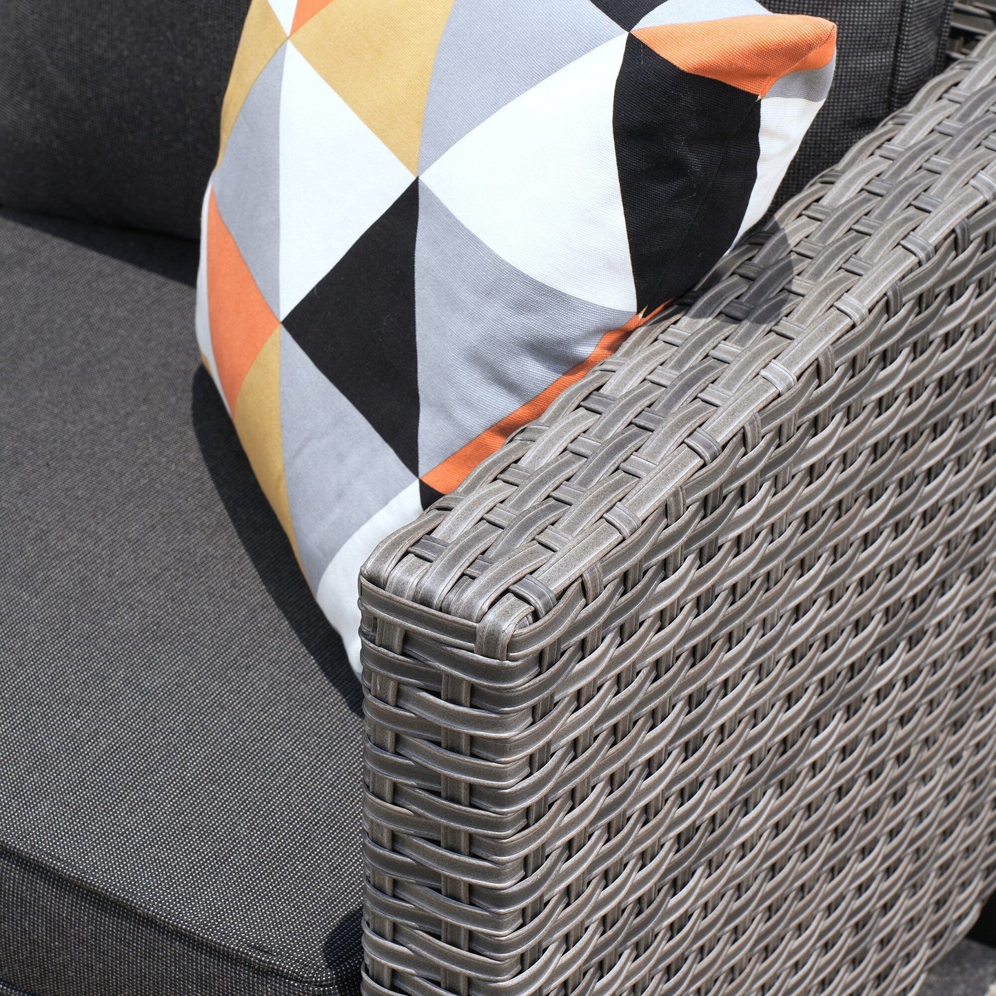 Ensemble de conversation extérieur en osier OVIOS 7 pièces pour patio