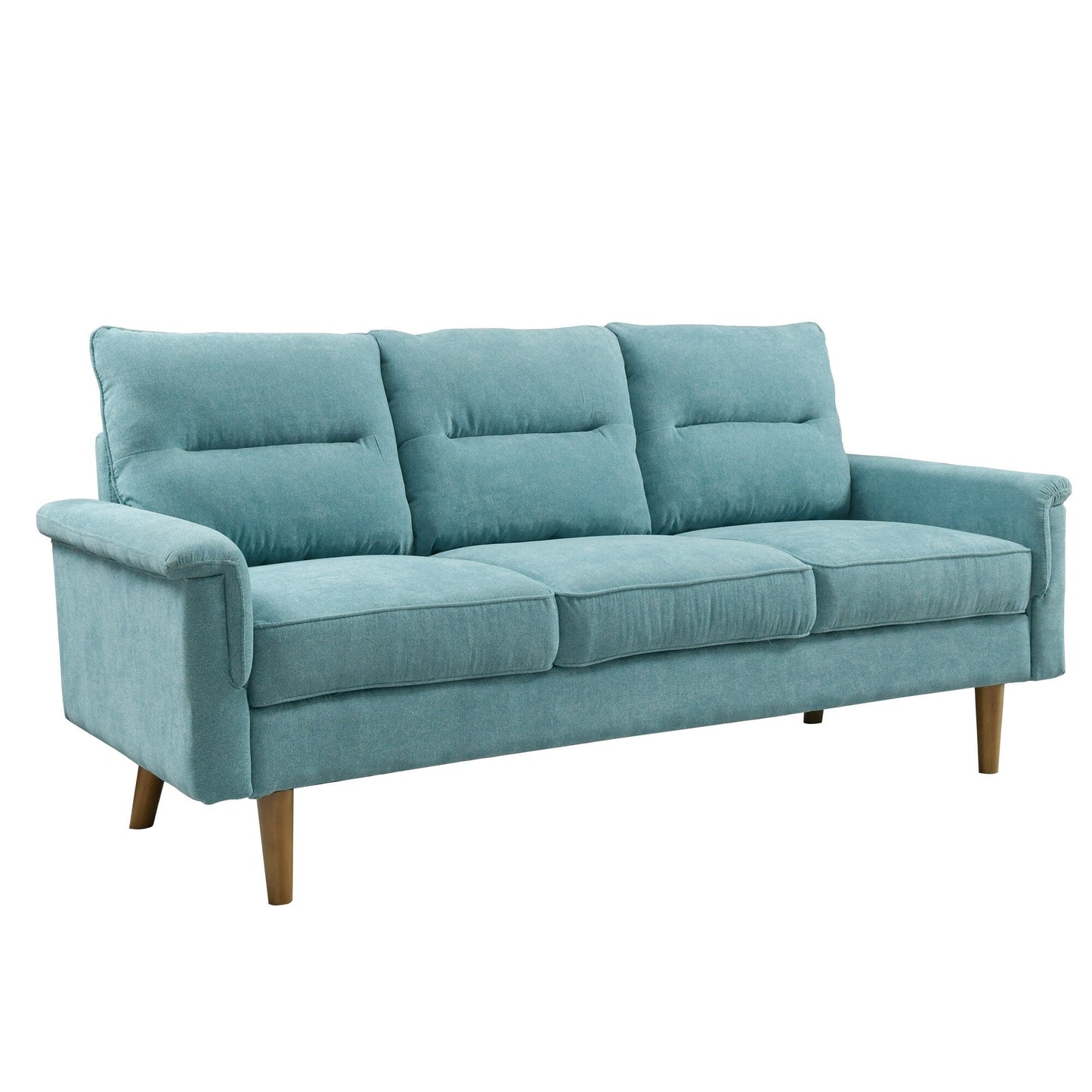 Canapé d'intérieur OVIOS avec coussin moelleux et pieds en bois
