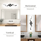Applique murale à LED pour salle de bain, design spirale moderne, intensité variable