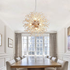 Lustre Spoutnik moderne en cristal avec feu d'artifice OYIPRO