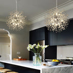 Lustre Spoutnik moderne en cristal avec feu d'artifice OYIPRO
