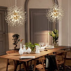 Lustre Spoutnik moderne en cristal avec feu d'artifice OYIPRO