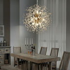 Lustre Spoutnik moderne en cristal avec feu d'artifice OYIPRO
