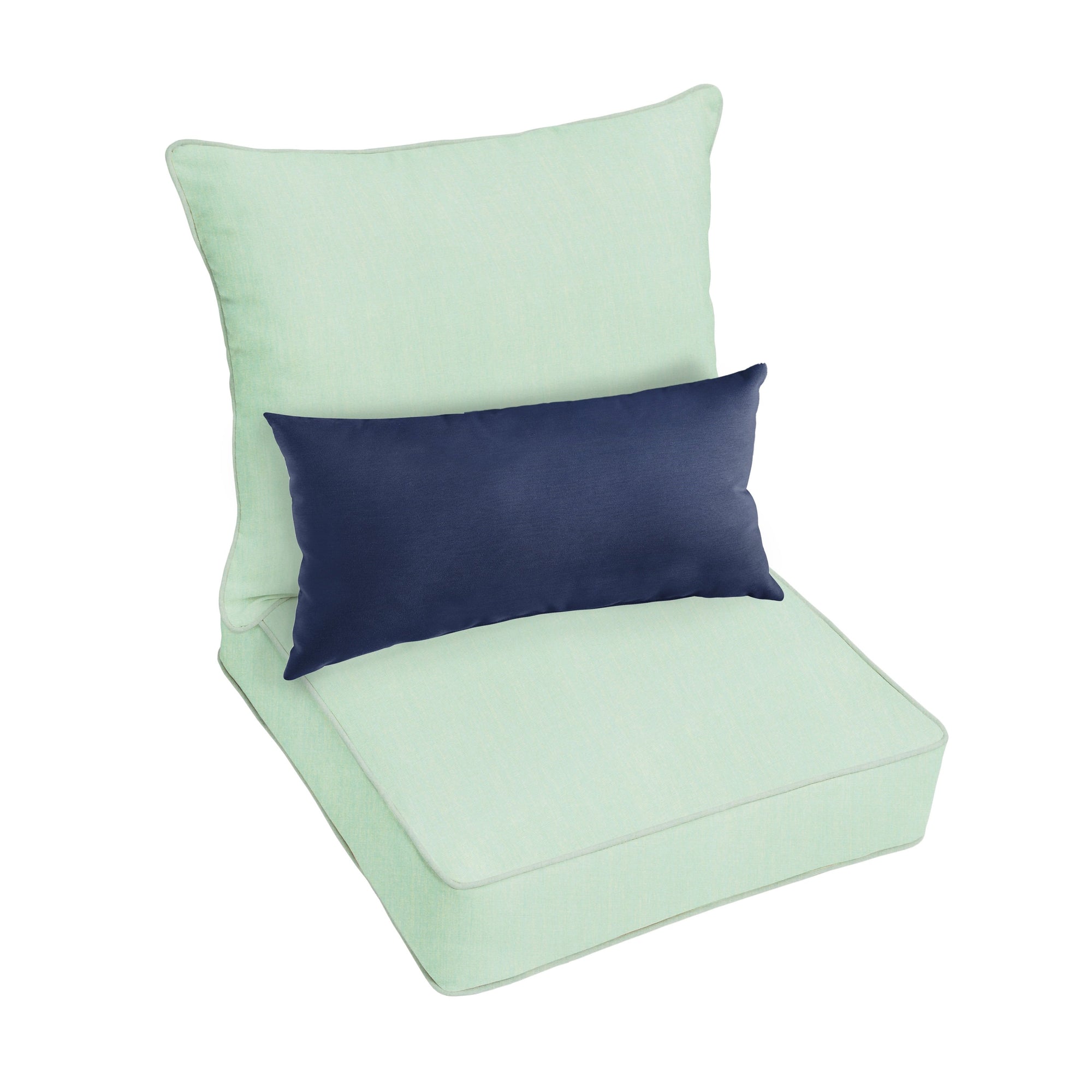 Oakley Sunbrella Solid Indoor/ Outdoor Corded Pillow and Chair Cushion Set