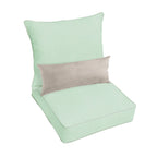 Oakley Sunbrella Solid Indoor/ Outdoor Corded Pillow and Chair Cushion Set
