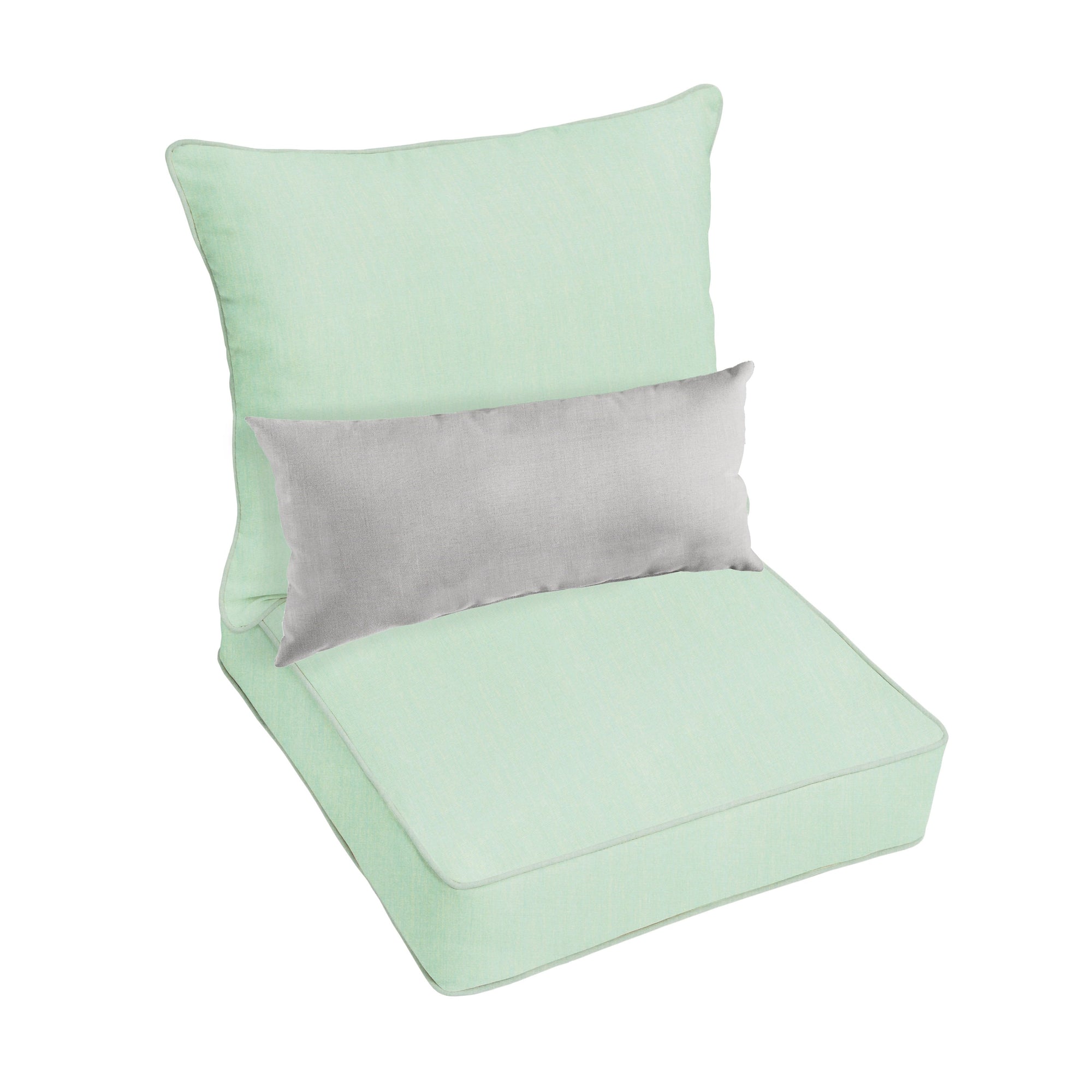 Oakley Sunbrella Solid Indoor/ Outdoor Corded Pillow and Chair Cushion Set