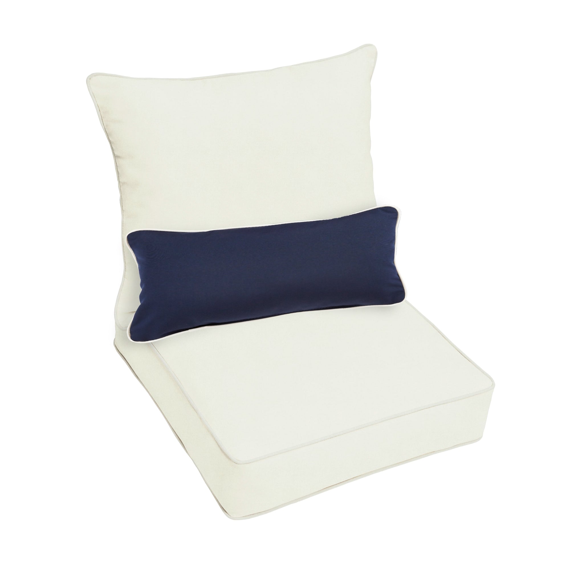 Oakley Sunbrella Solid Indoor/ Outdoor Corded Pillow and Chair Cushion Set